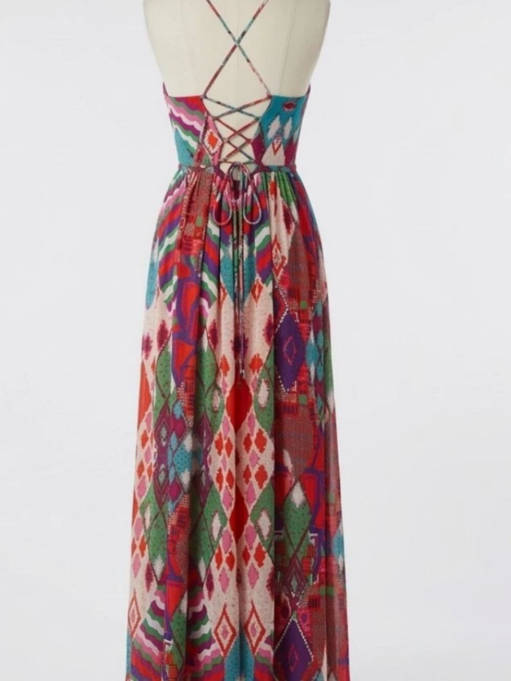 Anthropologie Maeve Geometric Maxi Dress - Picture 3 of 10